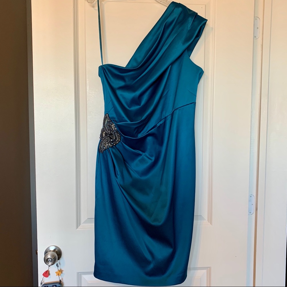 Eliza J Teal Cocktail Dress
